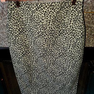 Express - High Waisted Leopard Print Pencil Skirt